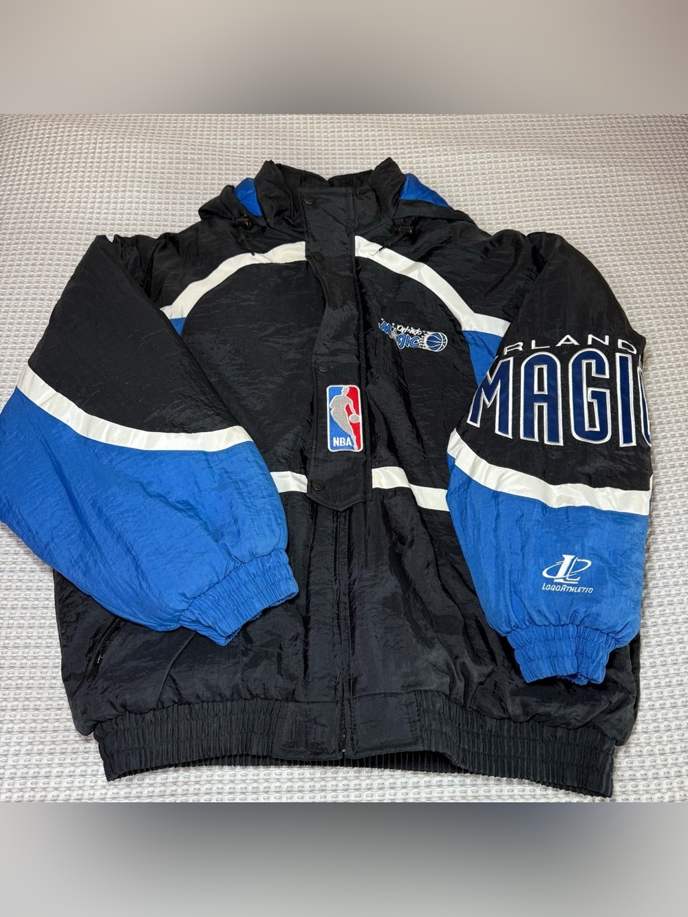 Orlando Magic Starter Jacket Logo Athletic Puffer Vintage 90s Mens Size XL VTG